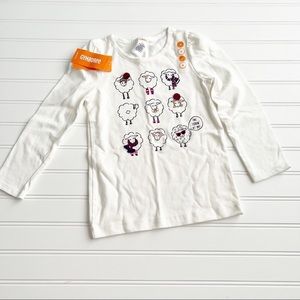 Gymboree 4 Novelty Lamb Sheep Long Sleeve Tee